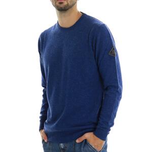MAGLIA MELANGE AZZURRO